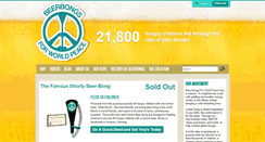 Desktop Screenshot of beerbongsforworldpeace.org