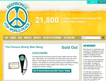 Tablet Screenshot of beerbongsforworldpeace.org